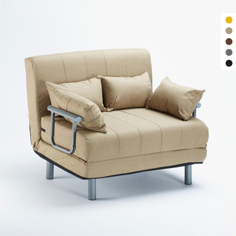 Fauteuil convertible lit convertible en tissu Deborah Twin Promotion