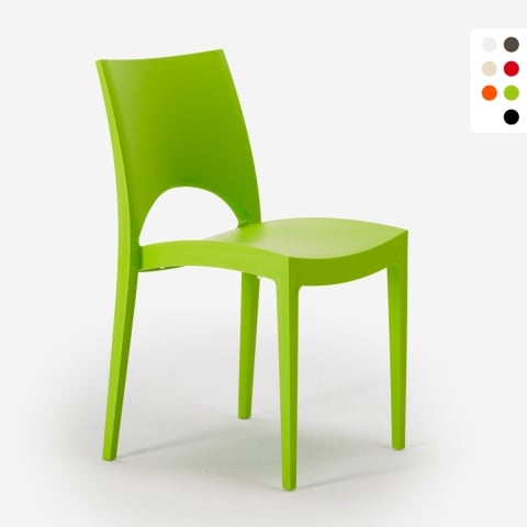 Chaise en polypropylène empilable salle à manger bar Paris Grand Soleil Promotion