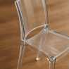 Chaise transparente salle à manger bar empilable B-Side Grand Soleil Modèle