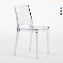 Chaise transparente salle à manger bar empilable B-Side Grand Soleil Promotion