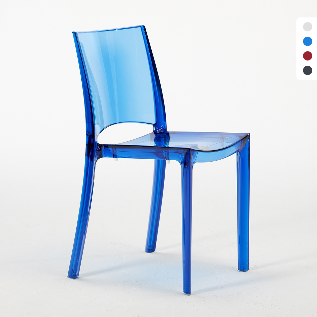 Lot de 18 Chaises B-Side Grand Soleil pour bar transparentes promotion