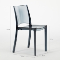 Lot de 18 Chaises B-Side Grand Soleil pour bar transparentes promotion 