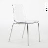 Chaise avec pieds en acier empilable pour bar et cuisine Lollipop Grand Soleil Promotion