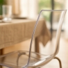 Chaise avec pieds en acier empilable pour bar et cuisine Lollipop Grand Soleil Modèle
