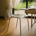 Chaise avec pieds en acier empilable pour bar et cuisine Lollipop Grand Soleil Remises