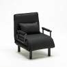Fauteuil convertible 1 place chauffeuse en tissu Deborah 