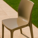 Chaise salle à Manger cuisine empilable en polypropylène Ice Grand Soleil Catalogue