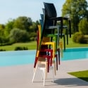 Chaise salle à Manger cuisine empilable en polypropylène Ice Grand Soleil 