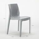 Chaise salle à Manger cuisine empilable en polypropylène Ice Grand Soleil 