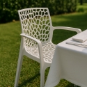 Chaise en polypropylène accoudoirs jardin café Grand Soleil Gruvyer Arm 