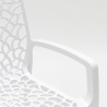 Chaise en polypropylène accoudoirs jardin café Grand Soleil Gruvyer Arm 