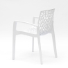 Chaise en polypropylène accoudoirs jardin café Grand Soleil Gruvyer Arm 