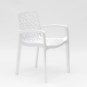 Chaise en polypropylène accoudoirs jardin café Grand Soleil Gruvyer Arm 