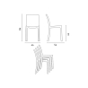Chaise de Jardin Poly-rotin café bar glaciers empilable Boheme Grand Soleil 