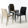 Chaise de Jardin Poly-rotin café bar glaciers empilable Boheme Grand Soleil 