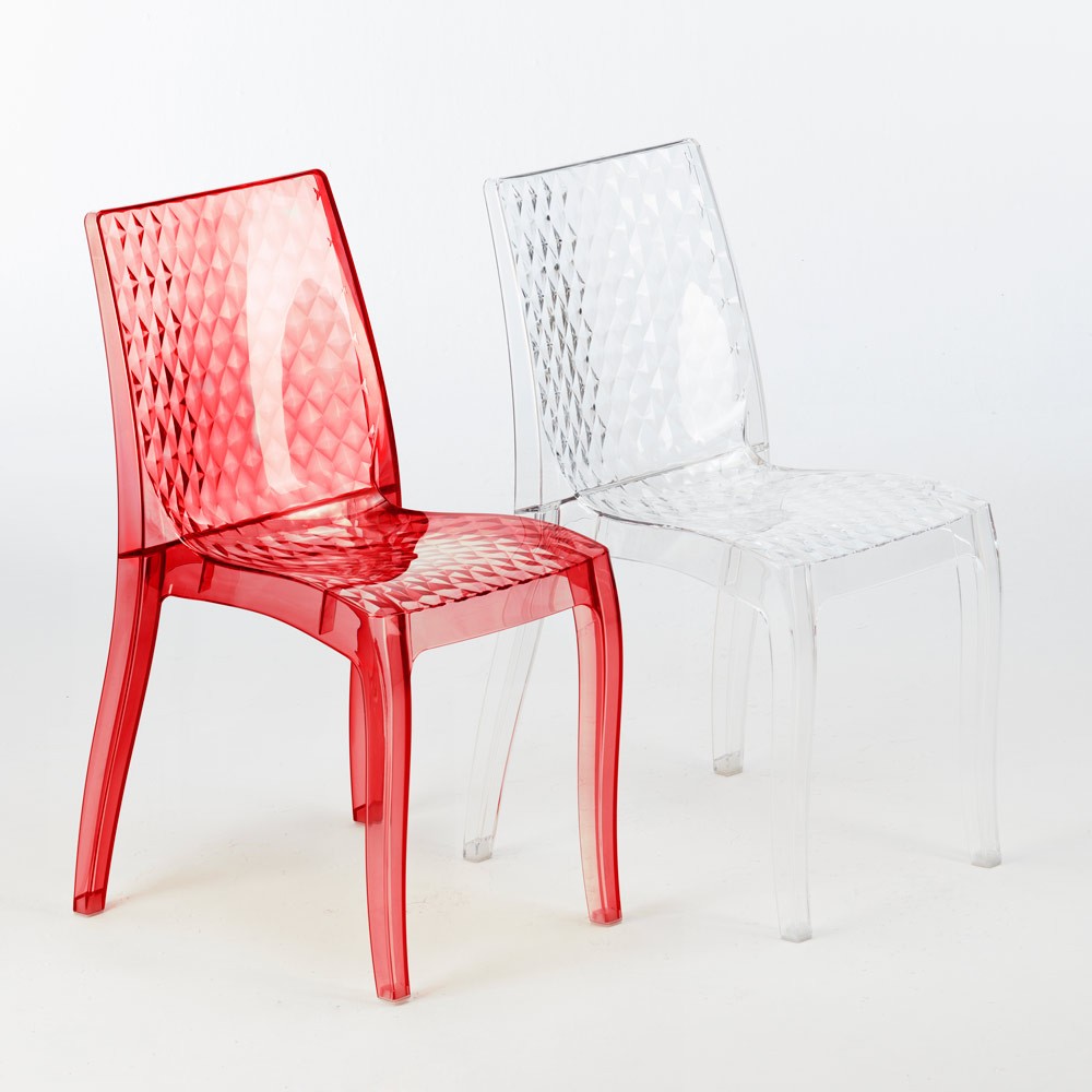 chaises modernes polycarbonate transparent HYPNOTIC