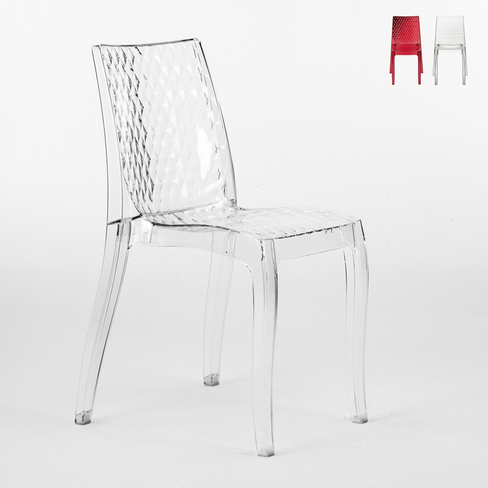 18 Chaises Hypnotic Grand Soleil Glacier transparentes offre stock Bar Restaurant