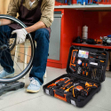 Valise d'outils de travail avec tournevis 345 pièces Smart-Extra Offre