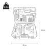 Valise d'outils de travail avec tournevis 345 pièces Smart-Extra Choix