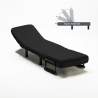 Fauteuil convertible 1 place chauffeuse en tissu Deborah 