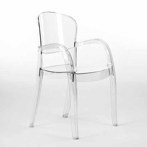 Chaise polycarbonate transparente salle à manger Bar Joker Grand Soleil Promotion