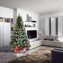 Sapin de Noël 240 cm artificiel écologique avec décorations Oslo Remises