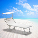 20 Bains de soleil professionnels transats de plage en aluminium Italia Vente