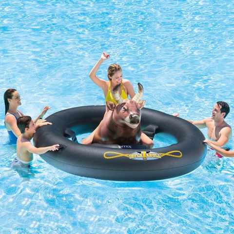 Taureau Rodeo Gonflable jeu piscine Intex 56280 Promotion