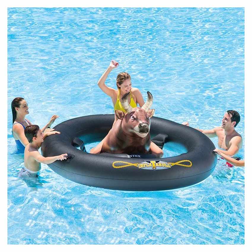 Taureau Rodeo Gonflable jeu piscine Intex 56280 Promotion