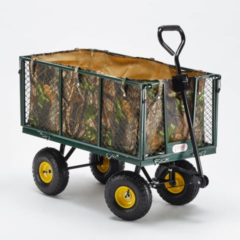 Chariot de jardin pour le transport de l'herbe et bois 400kg Shire