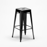 tabouret de bar design industriel en acier et métal steel up 