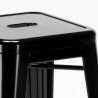 tabouret de bar design industriel en acier et métal steel up 