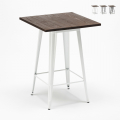 table haute 60x60 de cuisine pour tabourets en métal et bois welded Promotion