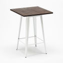 table haute 60x60 de cuisine pour tabourets en métal et bois welded Offre