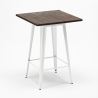 table haute 60x60 de cuisine pour tabourets en métal et bois welded Offre