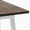 table haute 60x60 de cuisine pour tabourets en métal et bois welded Réductions