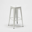 table haute + 4 tabourets métalliques style pour bars et pubs harlem 