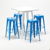 table haute + 4 tabourets design Lix industriel de bars union square Caractéristiques