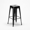 table haute + 4 tabourets en métal style industriel new york 
