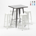 table haute + 4 tabourets métalliques conçus par industrial gowanus Choix