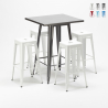 table haute + 4 tabourets métalliques conçus par industrial gowanus Choix