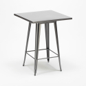 table haute + 4 tabourets métalliques conçus par industrial gowanus 