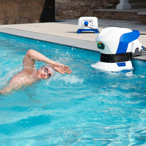 Nage à contre-courant et aquagym en piscine Bestway Swimfinity 58517 Promotion