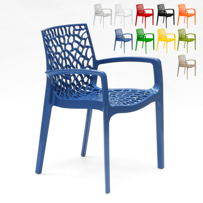 Chaise en polypropylène accoudoirs jardin café Grand Soleil Gruvyer Arm Prix Chaise en polypropylène accoudoirs jardin café Grand Soleil Gruvyer Arm Prix