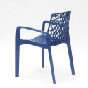 Chaise en polypropylène accoudoirs jardin café Grand Soleil Gruvyer Arm 