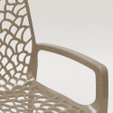 Chaise en polypropylène accoudoirs jardin café Grand Soleil Gruvyer Arm 