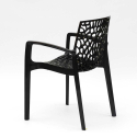 Chaise en polypropylène accoudoirs jardin café Grand Soleil Gruvyer Arm 
