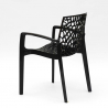Chaise en polypropylène accoudoirs jardin café Grand Soleil Gruvyer Arm 