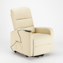 Fauteuil relax électrique inclinable avec releveur en similicuir Elizabeth Design 