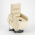 Fauteuil relax électrique inclinable avec releveur en similicuir Elizabeth Design 